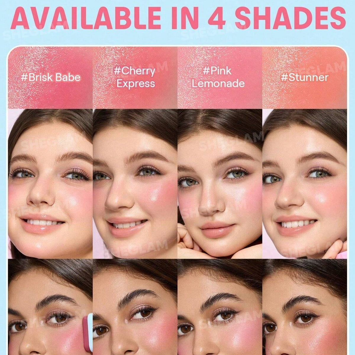 blush stick sgeglam glass glow 15g pink lemonade