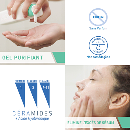 Cerave Gel moussant 236ml