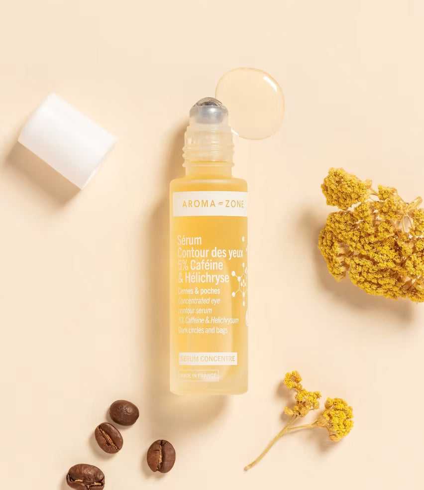 Aroma Zone Sérum concentré Contour des yeux 5% Caféine & Hélichryse