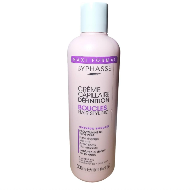 Byphasse Crème nourrissante - Aloe vera & pro-vitamine B - Activ boucles - Cheveux bouclé 300ml