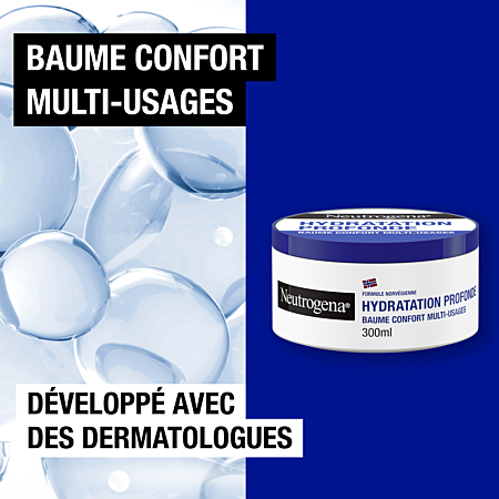 Neutrogena Baume Corps, Mains, Visage 72H Hydratation Profonde 300ml