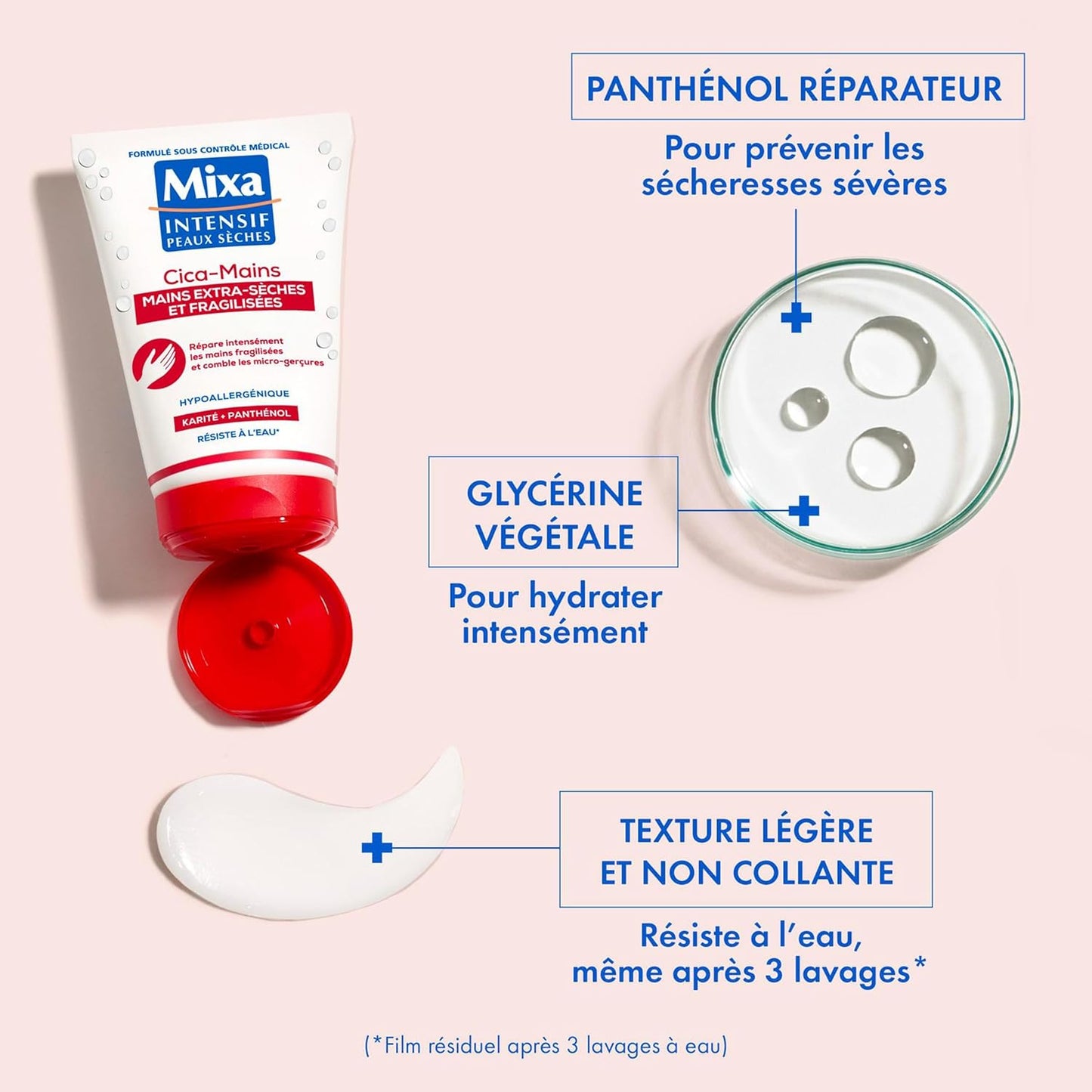 MIXA Cica-Mains Crème Mains Réparatrice Intense 50ML