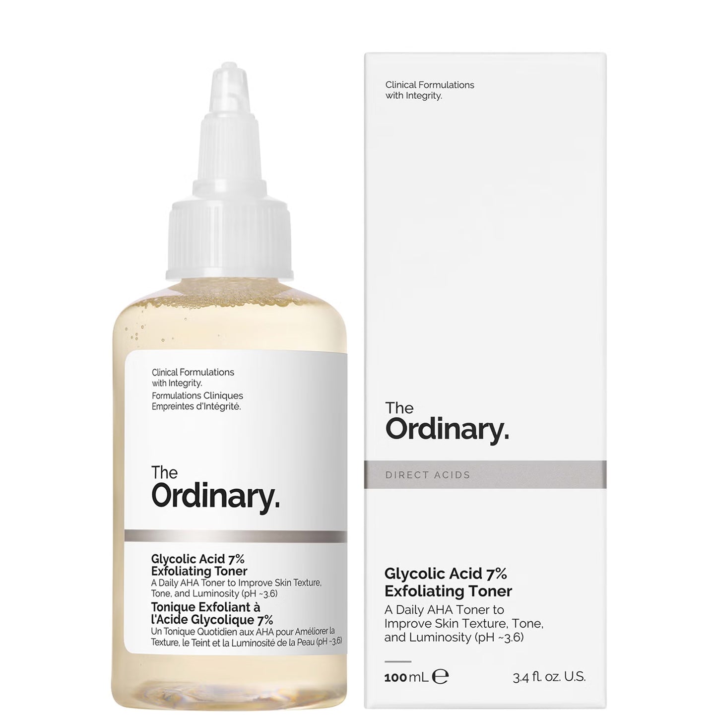 The Ordinary Tonique Exfoliant à l'Acide Glycolique 7 % 100ML
