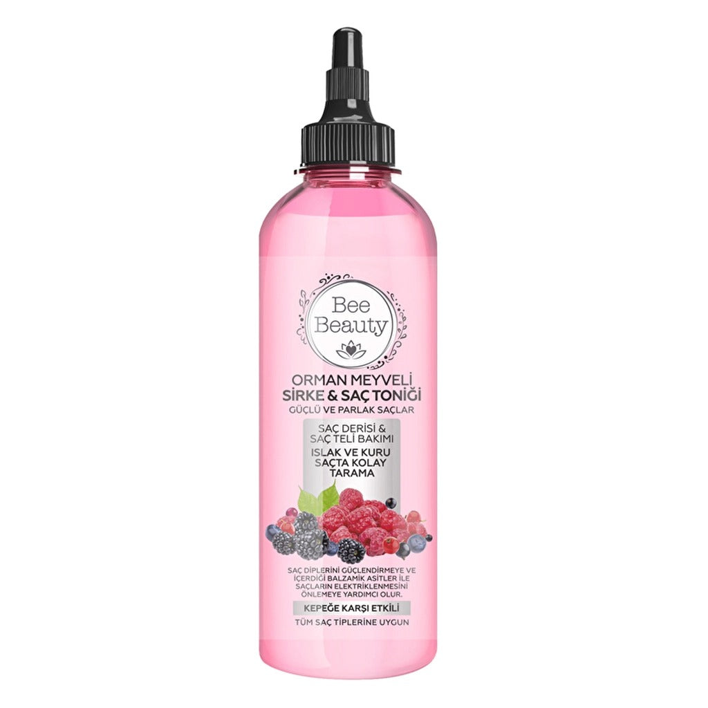 Bee Beauty – Vinaigre de fruits des bois & tonique capillaire 400 ml