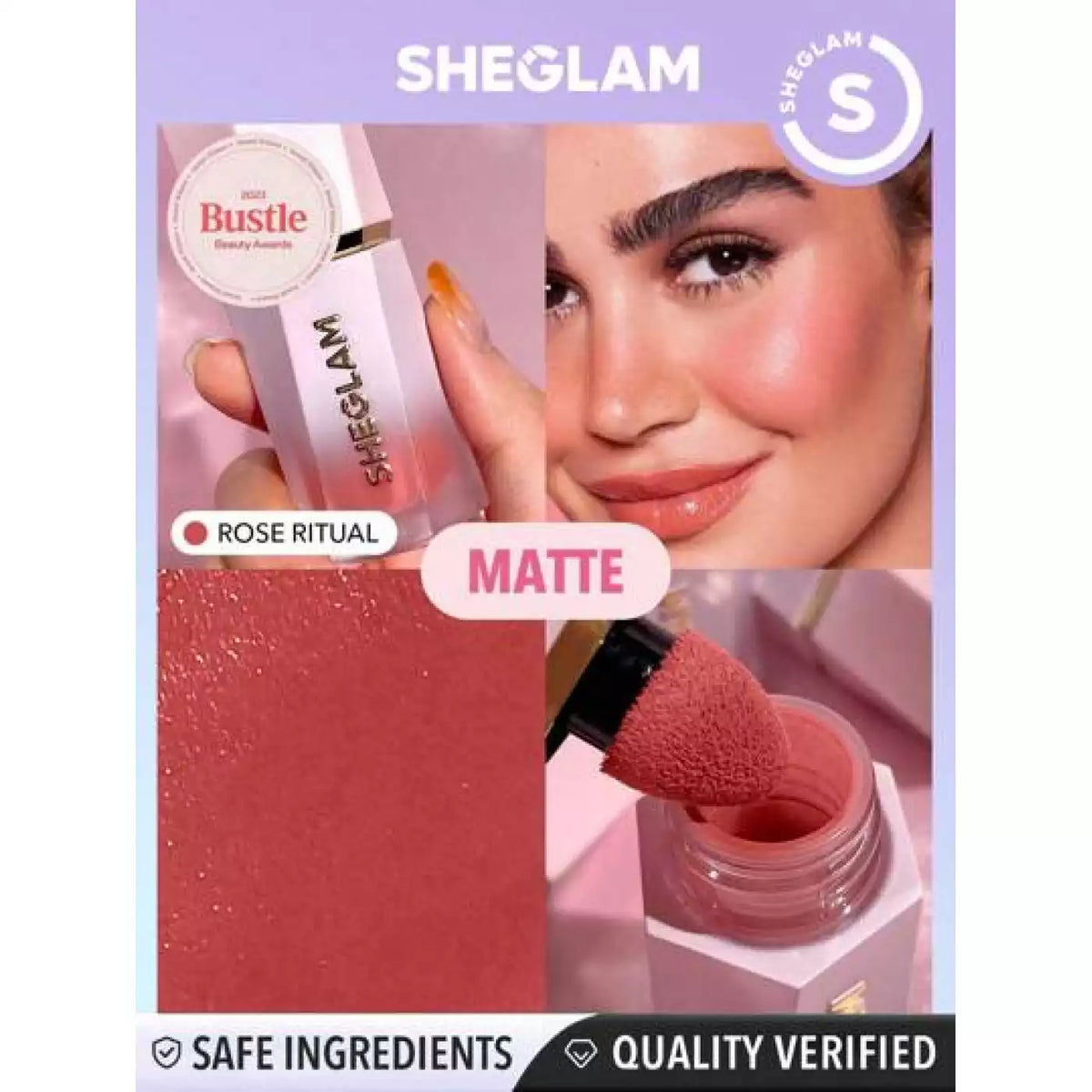 fard a joues sheglam color bloom liquid blush 5.2ml rose ritual