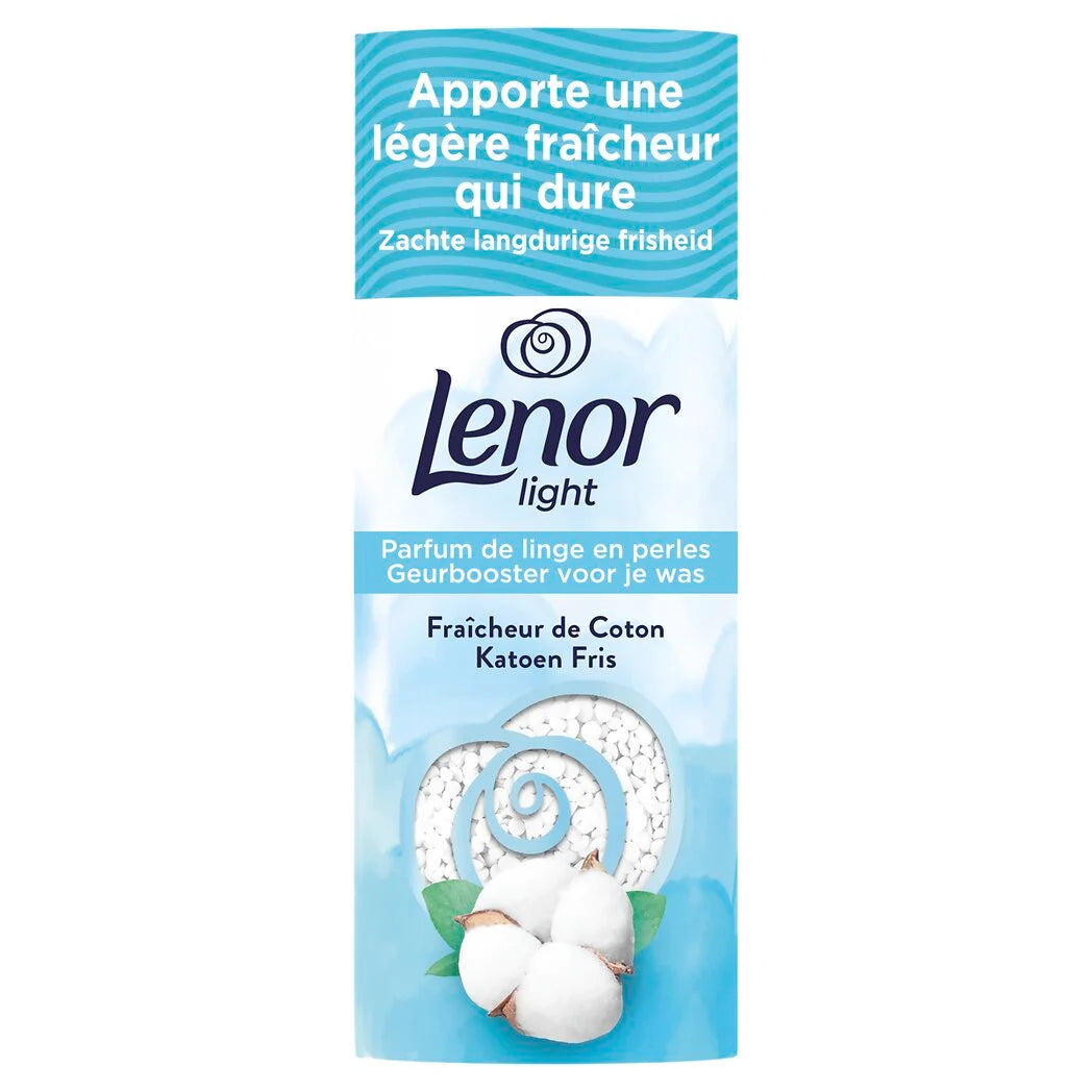 lenor parfum de linge en perles fraicheur de coton