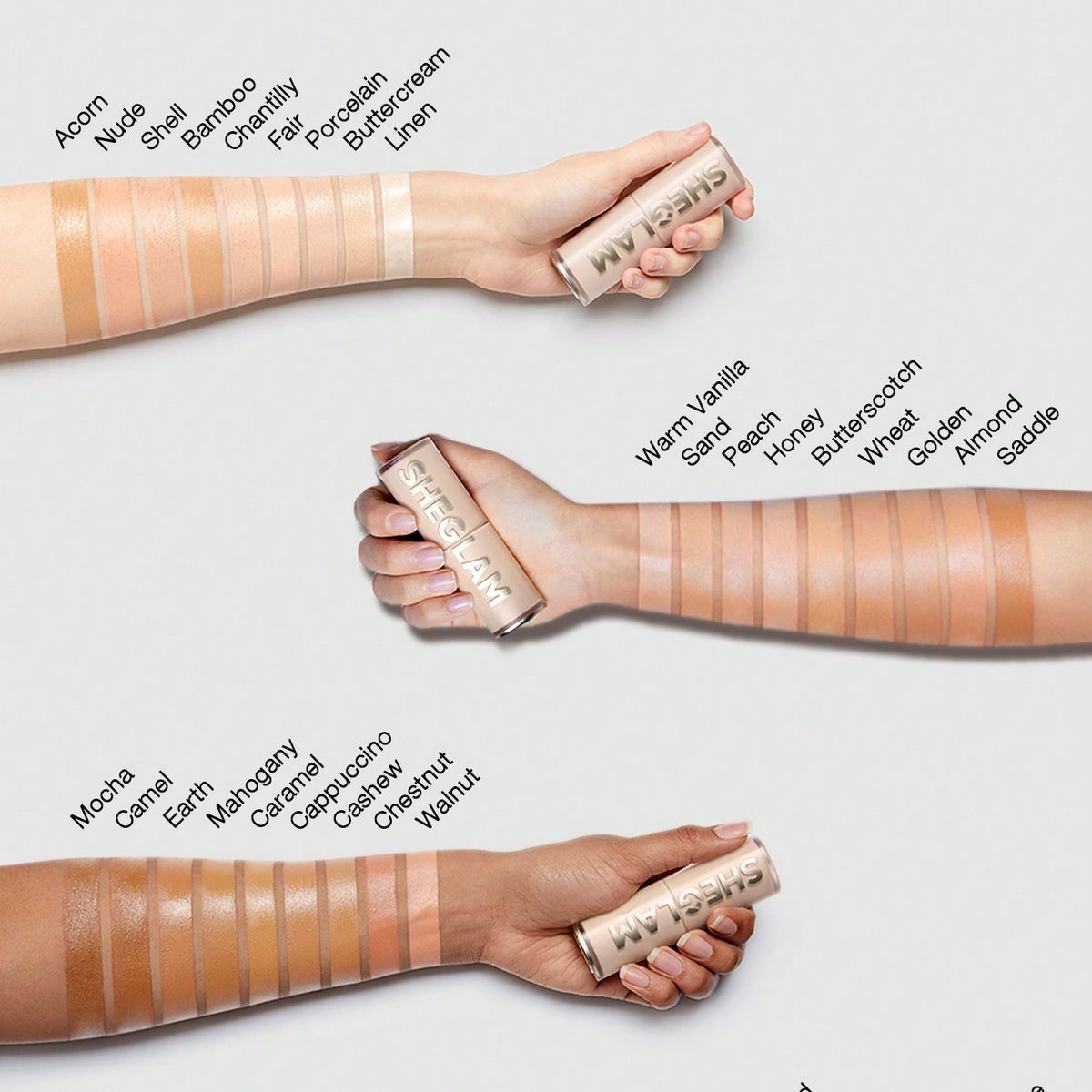 baton de fond de teint sheglam skin magnet high coverage 10g porcelain