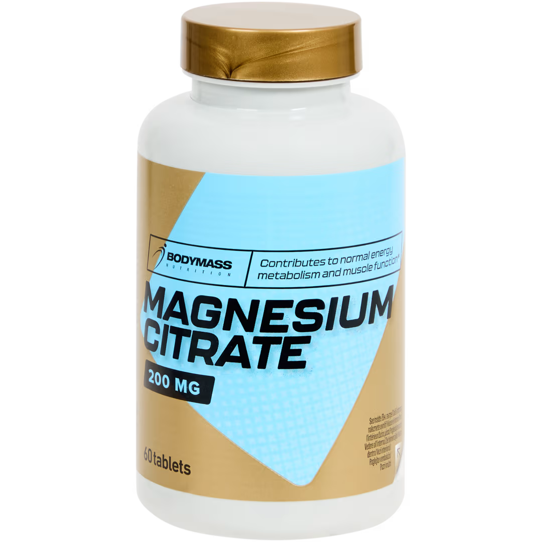 Capsules de citrate de magnésium Bodymass 200 mg
