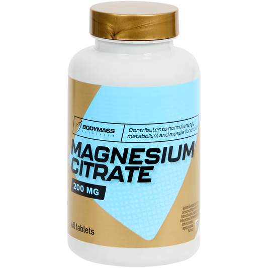 Capsules de citrate de magnésium Bodymass 200 mg