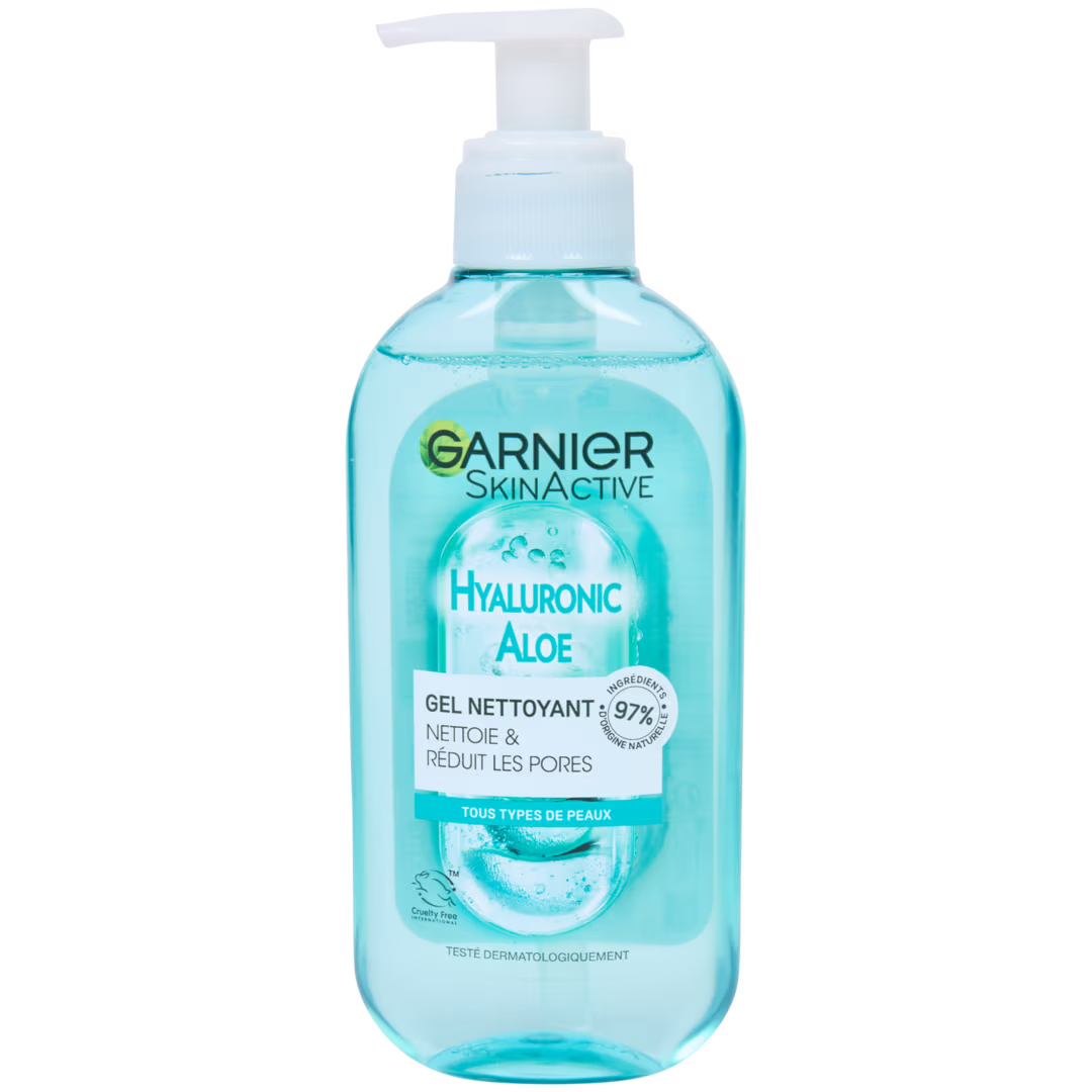 Garnier Skin Active Nettoyant visage  Acide hyaluronique et Aloe Vera 200 ml