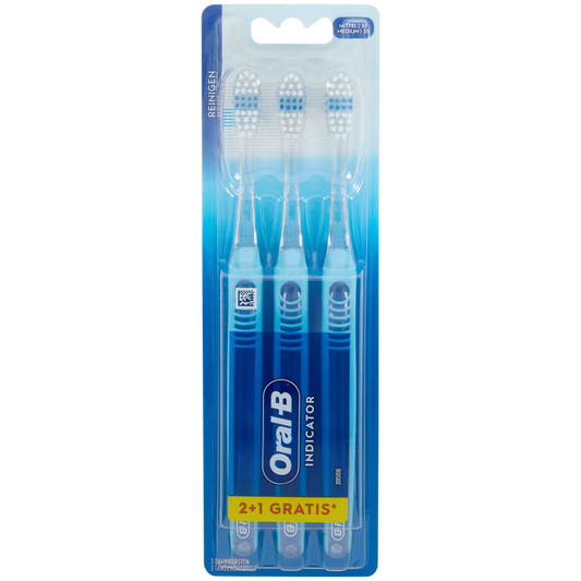Brosses à dents Oral-B Indicateur 3 pièces | Moyen