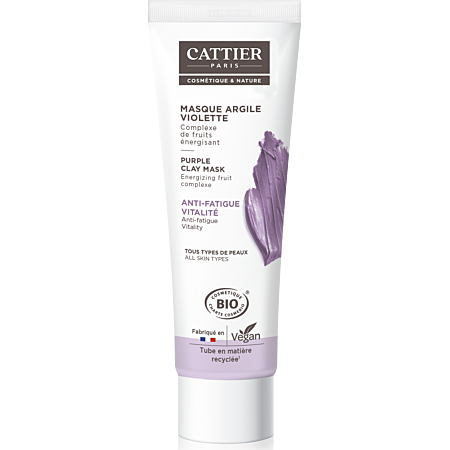 Cattier Masque Argile Violette - 100ml Bio