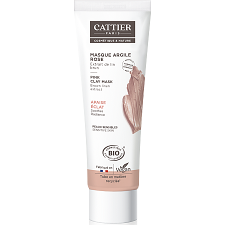 Cattier Masque Argile Rose - 100ml Bio