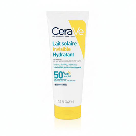 CeraVe Lait Solaire Invisible Hydratant SPF50+ 75ml