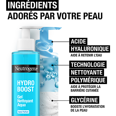 Neutrogena Hydro Boost Aqua-Gel Nettoyant Sans Parfum 200ml
