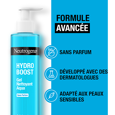 Neutrogena Hydro Boost Aqua-Gel Nettoyant Sans Parfum 200ml