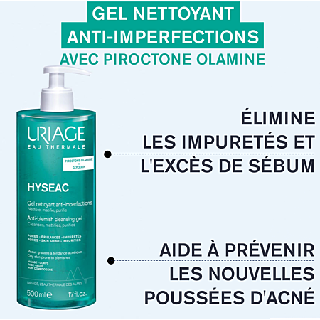 Uriage Hyseac Gel Nettoyant Anti Imperfections 500ml
