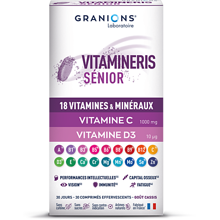Granions Vitamineris Sénior 1000 mg – 30 comprimés effervescents