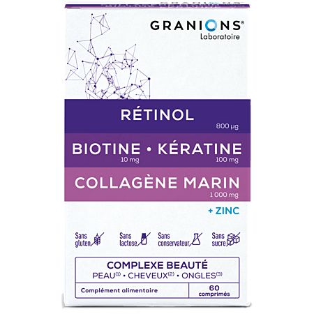 Granions Compleve Beauté Peau - Cheveux - Ongles - 60 Comprimés
