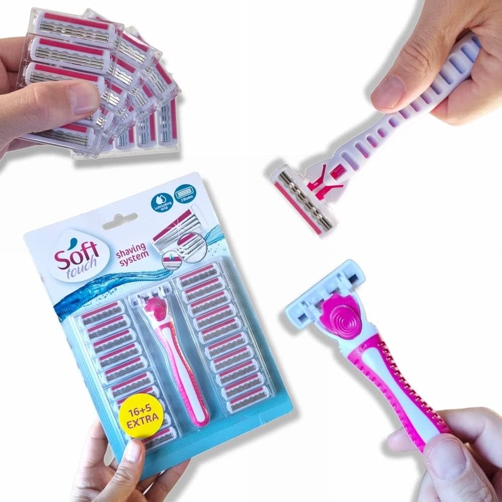 soft touch shaving system RASOIRS FEMMES 21 PIECES