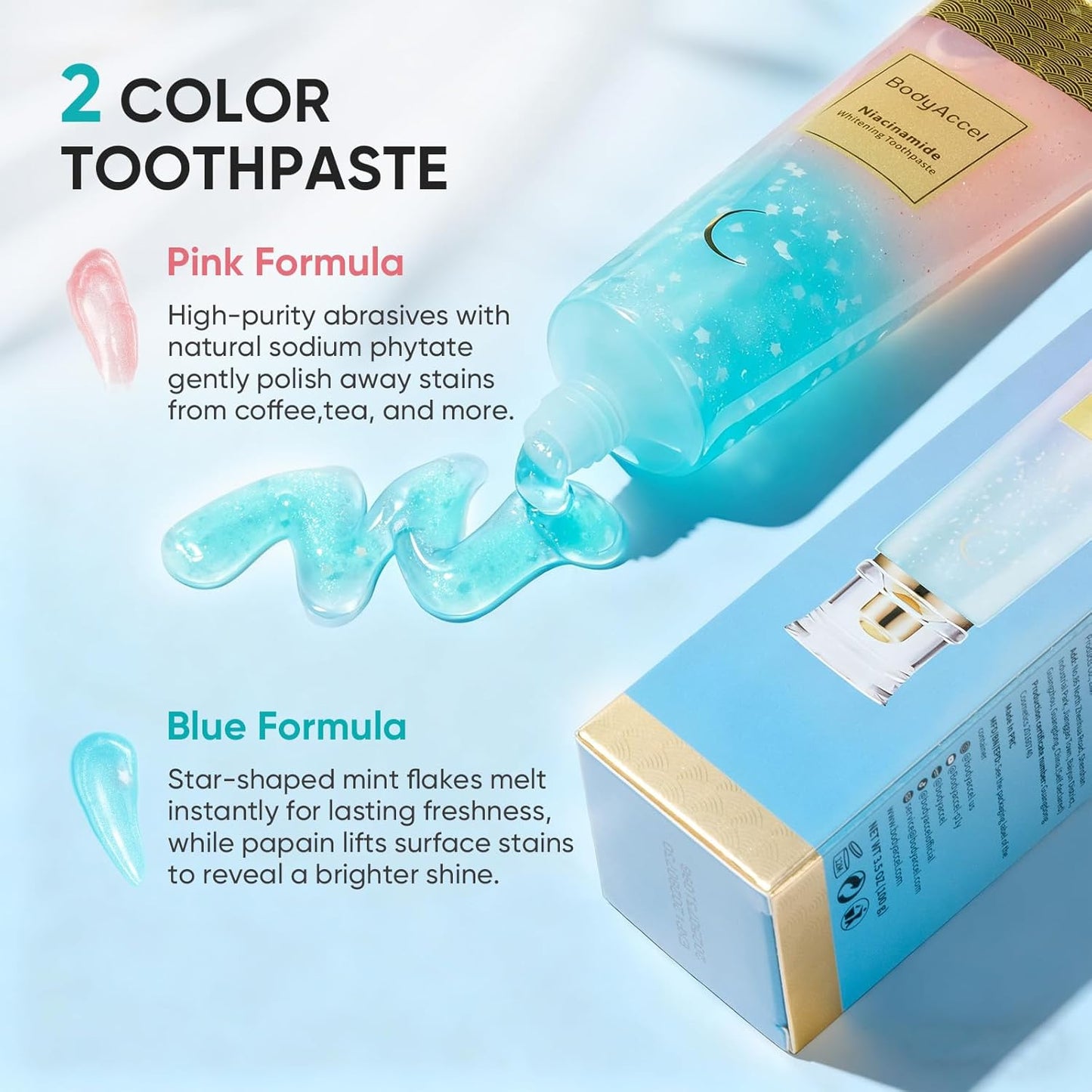 Dentifrice blanchissant BodyAccel à la niacinamide