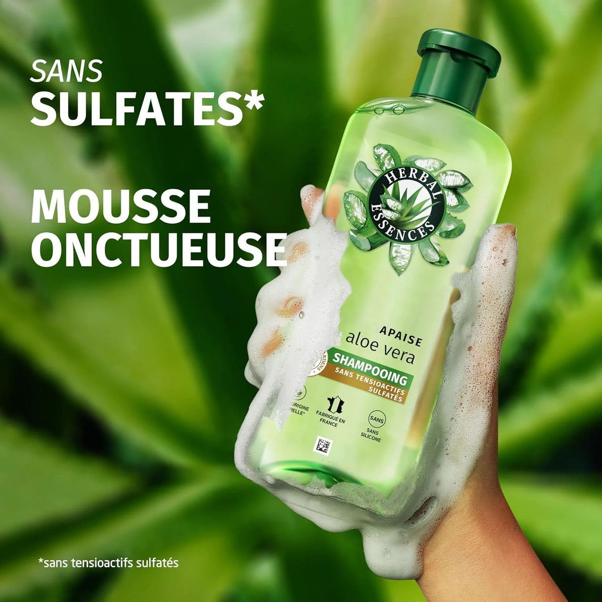 herbal essences shampoing aloe vera 250ml  sans sulfates