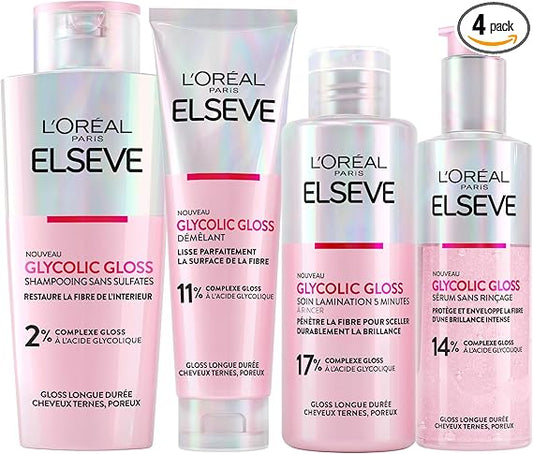 L'Oréal Paris ELSEVE Glycolic Gloss pack 4pcs