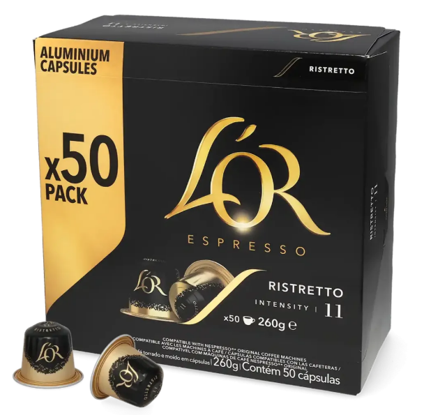L'OR Ristretto 50 capsules pour Nespresso