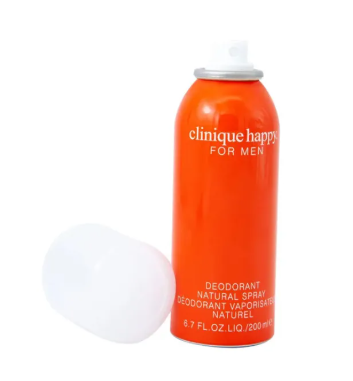 CLINIQUE HAPPY DEODORANT NATURAL SPRAY FOR MEN - 200ML