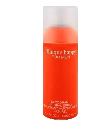 CLINIQUE HAPPY DEODORANT NATURAL SPRAY FOR MEN - 200ML
