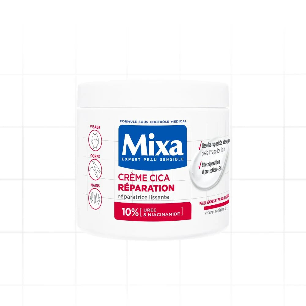 MIXA La Crème Cica Reparation - Visage, Corps, Mains