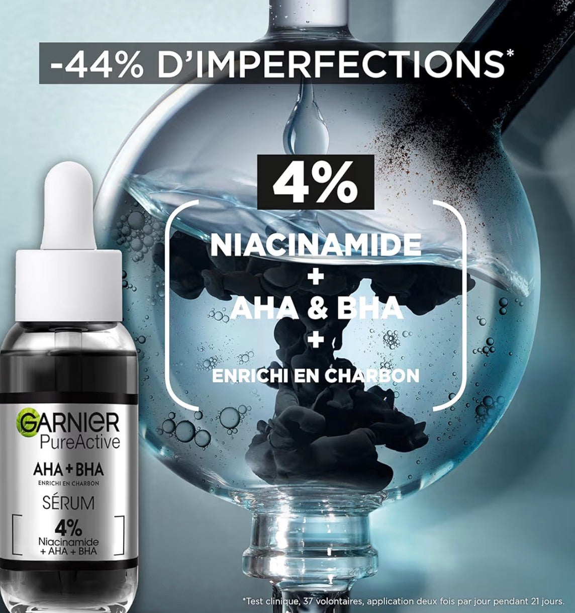 Garnier - Pure Active - Sérum Anti-Points Noirs & Imperfections - Vegan & Cruelty Free - 30 ml