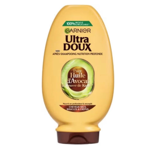 Ultra Doux Pure Huile d'Avocat & Beurre de Karité Après-Shampooing Nourrissant 200 ml