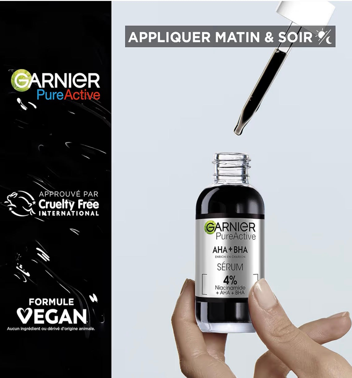 Garnier - Pure Active - Sérum Anti-Points Noirs & Imperfections - Vegan & Cruelty Free - 30 ml