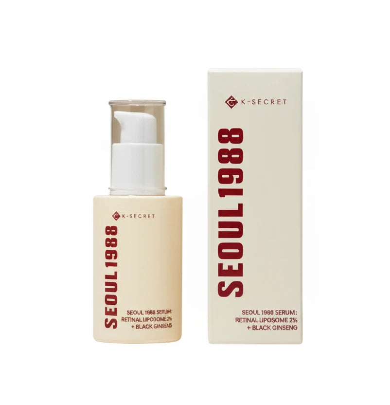 KSECRET - SEOUL 1988 Serum : Retinal Liposome 2% + Black Ginseng - Sérum anti-âge rétinal et ginseng