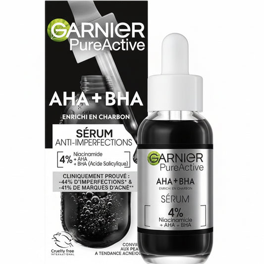 Garnier - Pure Active - Sérum Anti-Points Noirs & Imperfections - Vegan & Cruelty Free - 30 ml