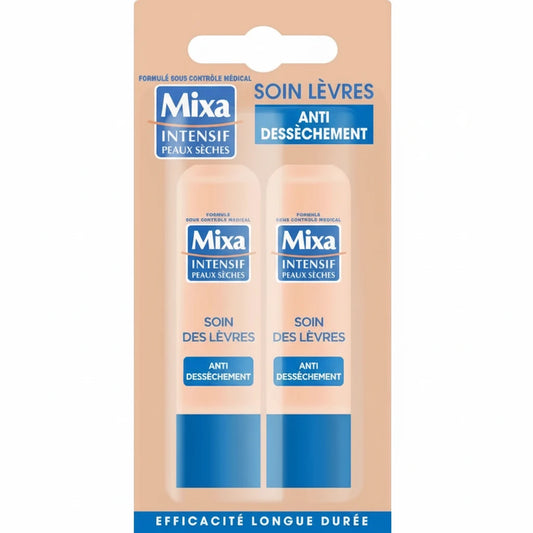 Mixa baume à lèvres soin anti-dessèchement x2