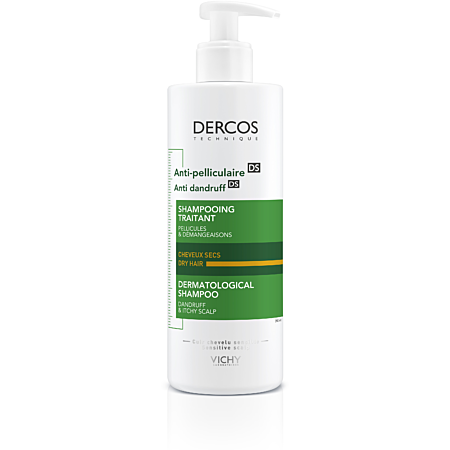 Vichy Dercos Shampoing Antipelliculaire Cheveux Secs 390ml