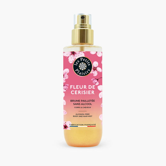 brume pailletée les petits plaisirs FLEUR DE CERISIER 200ml