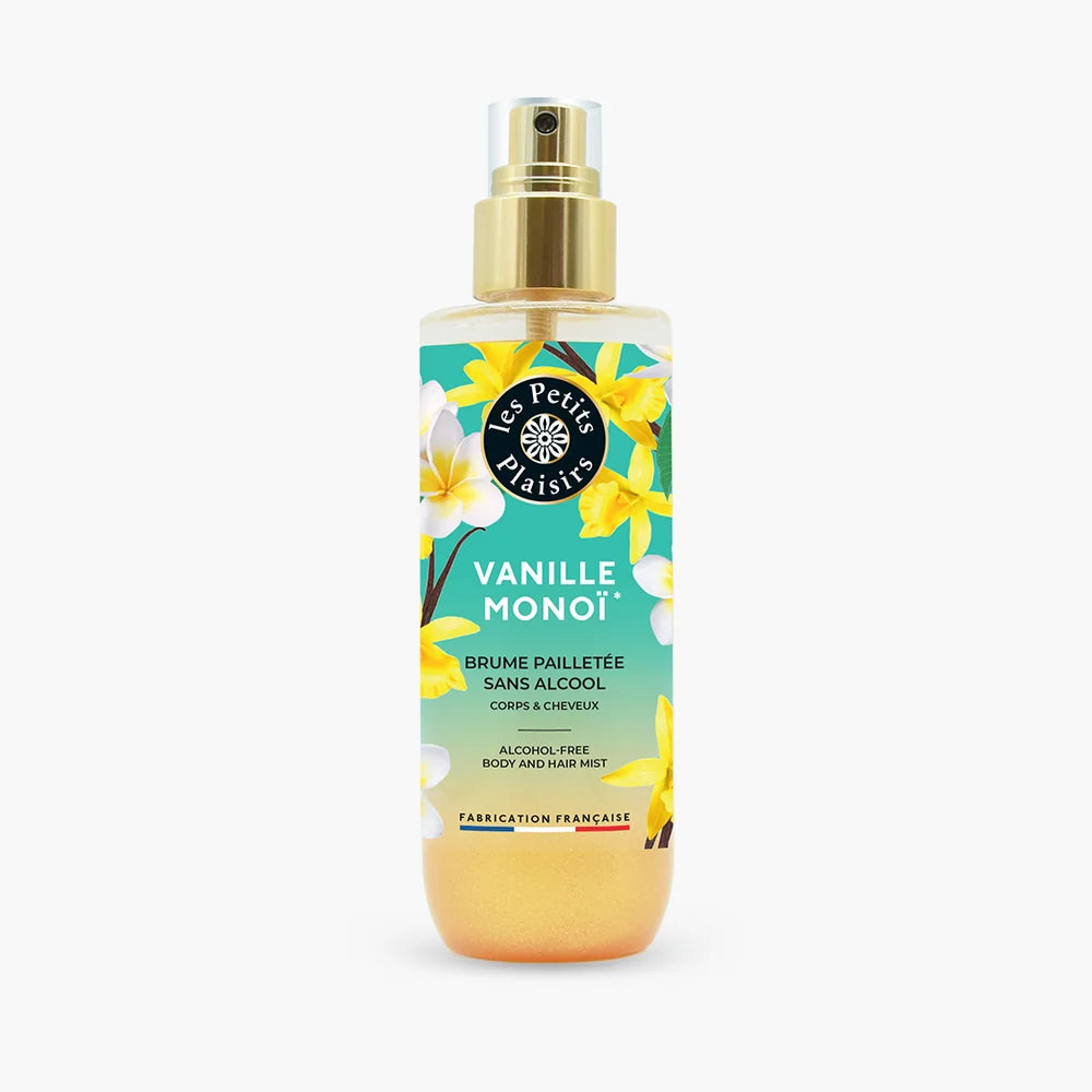 brume pailletée les petits plaisirs VANILLE MONOI 200ml