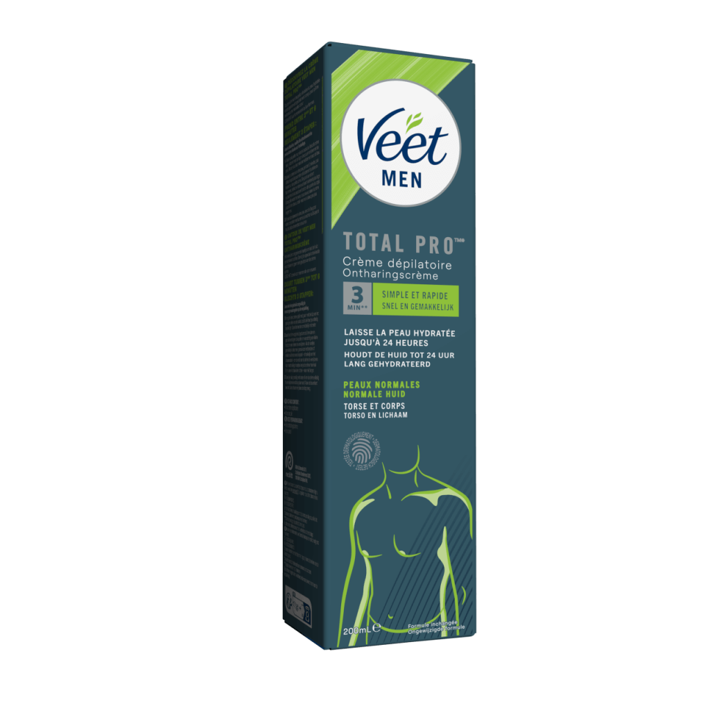 creme depilatoire veet men total pro peaux normales 200ml