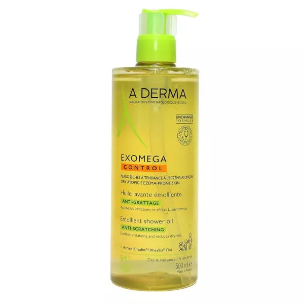 aderma exomega control huile lavante emolliente 500ml