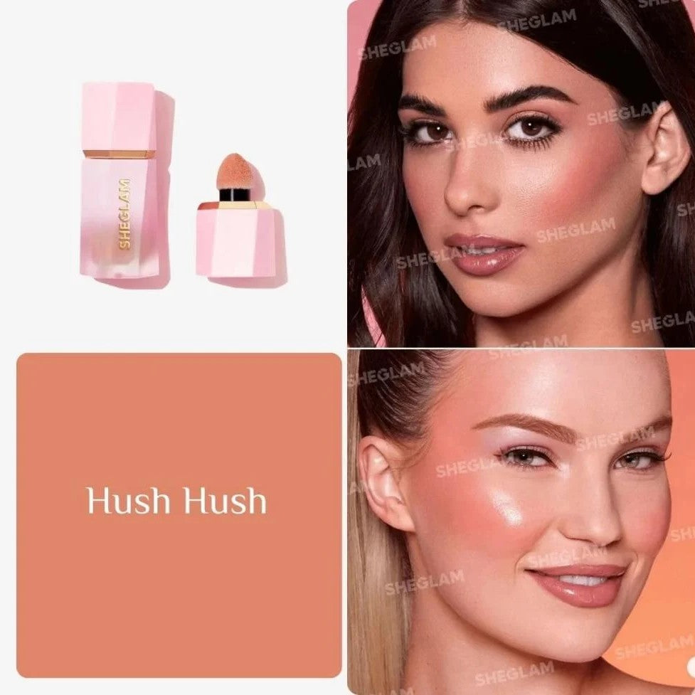 fard a joues sheglam color bloom liquid blush 5.2ml hush hush