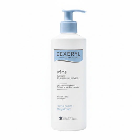 Dexeryl Crème Sècheresses Cutanées Sans Parfum Visage Et Corps Peaux Sèches Atopiques 500g
