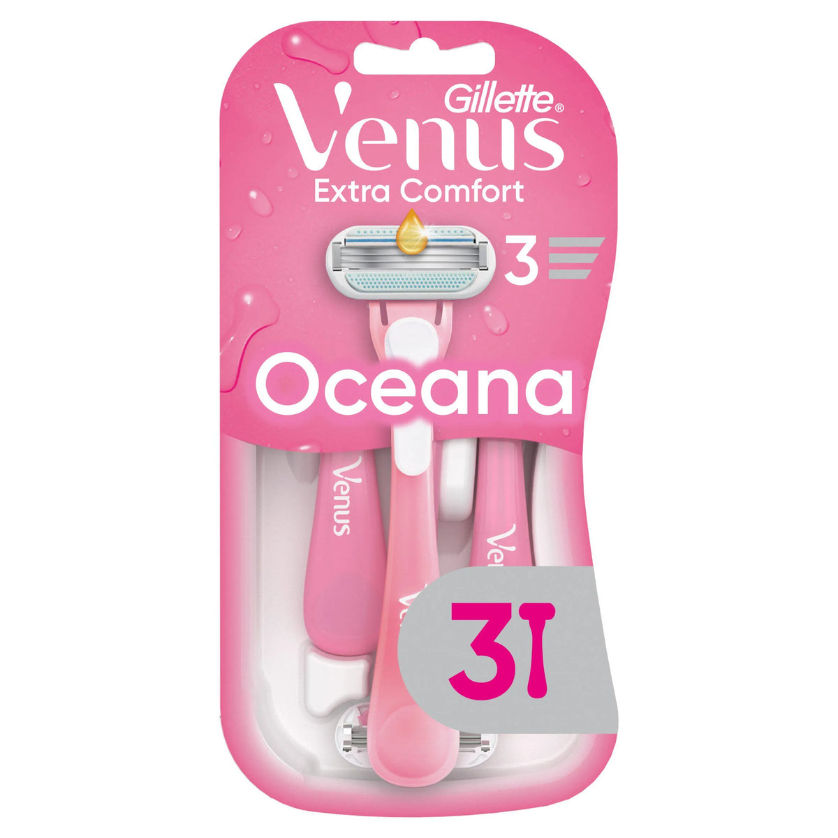 gillette venus oceana RASOIR 3 LAMMES X 3 PIECES