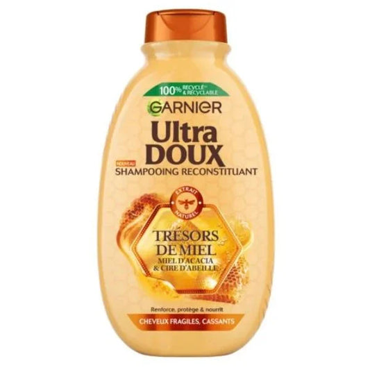Garnier Ultra DOUX Shampoing Reconstituant Cheveux Fragiles Trésors De Miel 250ML