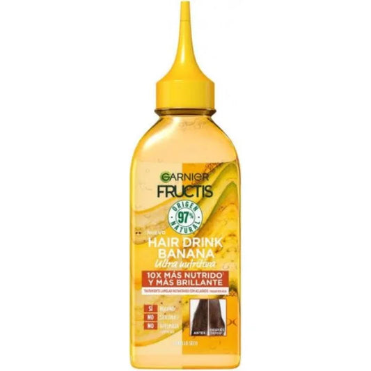 GARNIER FRUCTIS HAIR DRINK BANANE APRÈS-SHAMPOING LIQUIDE INSTANTANÉ 200ML