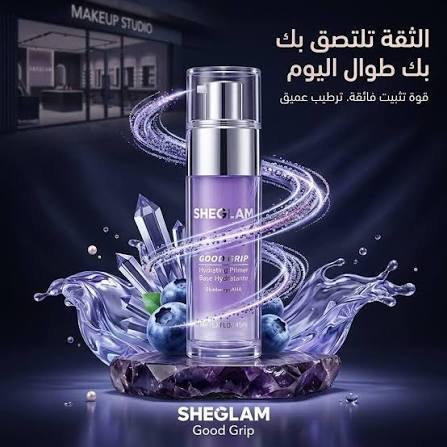 base hydratante sheglam good grip hydrating primer blueberry aha 45ml