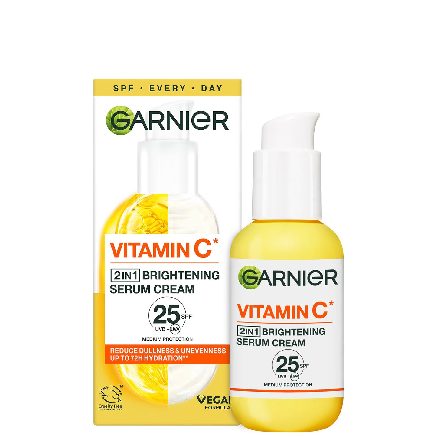 Sérum-crème hydratant 20 % de vitamine C et SPF25 Garnier 50 ml