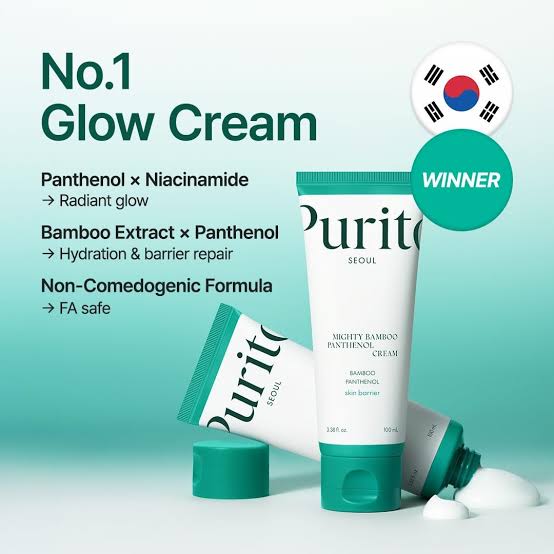 purito mighty bamboo panthenol cream 100ML